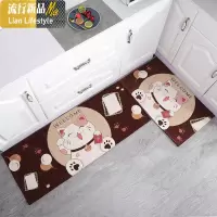 厨房地垫中式防滑防油可擦免洗吸水吸油长条脚垫进口垫子家用 三维工匠地毯