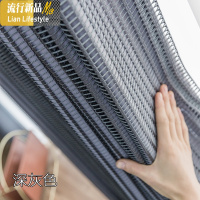 双层纯色全遮光窗帘布料现代简约卧室客厅阳台隔断帘窗纱成品定制 三维工匠