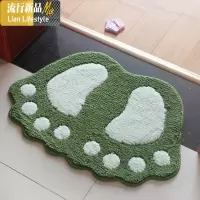 可爱大脚丫吸水地垫垫 浴室防滑垫厨房地毯 卡通卧室卫生间脚垫 三维工匠