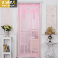 四季家用帘布艺卧室蕾丝防蚊纱帘卫生间厨房隔断帘装饰长帘 三维工匠窗帘