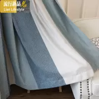 客厅卧室窗帘成品遮光雪尼尔简约现代欧式地中海北欧新款风格定制 三维工匠
