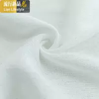 白色沙窗帘纱白纱飘窗纱帘魔术贴自粘贴式免打孔安装遮光卧室阳台 三维工匠