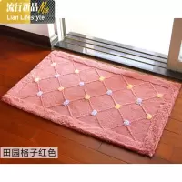 植绒卡通进垫地垫 卫生间厨房卧室可机洗浴室吸水防滑脚垫地毯 三维工匠