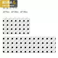 [厨房地垫]北欧风防水防油防滑长条地毯PVC家用脚垫可擦免洗 三维工匠