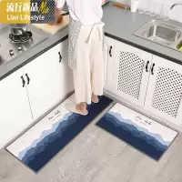 ins北欧厨房地垫防滑防油进脚垫口地毯家用垫长条吸水垫子 三维工匠