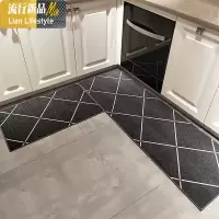 厨房地垫长条吸水吸油脚垫套装家用浴室卧室垫子可手洗垫子 三维工匠地毯