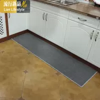 厨房地垫长条防滑吸水防油家用地毯脚垫进口长方形垫子可裁剪 三维工匠
