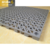 加厚厨房卫生间浴室PVC防水防滑垫脚垫可拼接镂空隔水垫工程地垫 三维工匠地毯