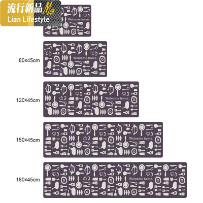 [厨房]厨房地垫可擦防滑地毯 吸水防油家用脚垫 味觉深处 三维工匠