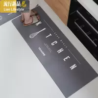 厨房地垫 耐脏防水防滑防油家用垫子北欧脚垫吸水吸油地毯 三维工匠