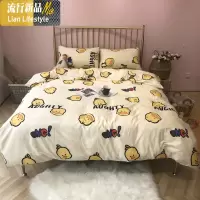 少女心卡通棉四件套棉床上三件套儿童学生宿舍床单双人被套 三维工匠