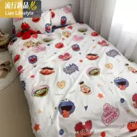 儿童卡通可爱被单床上四件套棉1.5m1.8棉三件套1米2单人床品4 三维工匠床单