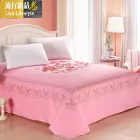 丝光棉斜纹老粗布床单棉加厚单件老式国民双人被单单品 三维工匠