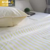 单件棉老粗布加厚床单被套简约条纹冬天保暖床上用品单双人宿舍 三维工匠