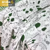 梦依恋老粗布三件套帆布床单枕套1.5/1.8/2.0米四季布凉席单 三维工匠