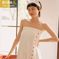 浴巾家用女ins风可穿可裹棉柔软吸水速干不毛大款抹胸毛巾 三维工匠