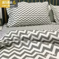 灰色波普纹 优质老粗布棉床单被套棉帆布学生宿舍床品 可定做 三维工匠