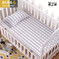 棉老粗布凉席儿童棉加厚夏季宝宝空调席婴儿床单幼儿园凉席子 三维工匠