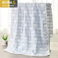 纱布浴巾家用棉吸水速干不毛柔棉儿童大人加大款超大 三维工匠