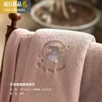 棉浴巾家用吸水速干不毛男女超大号三件套婴儿棉 三维工匠