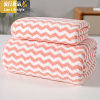 毛巾浴巾吸水速干不毛家用可爱少女学生宿舍网红裹巾比棉柔软 三维工匠