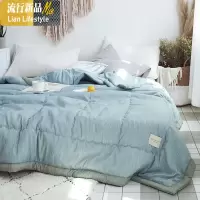 水洗棉夏被夏凉被纯色双人薄被子儿童单人学生春秋空调被夏季薄款 三维工匠
