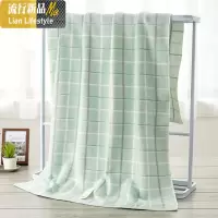 超柔品质大浴巾女家用棉吸水不毛大人棉男加大条纹款 三维工匠