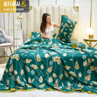 轻奢可水洗天丝夏被四件套儿童空调被夏凉被冰丝双人春秋薄被夏天 三维工匠被子