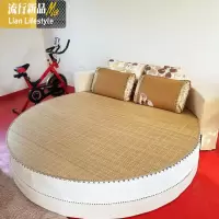双面竹凉席2米圆形圆床凉席圆冰藤席圆床席圆席子圆竹席 三维工匠