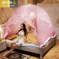 免安装蚊帐12米15m床18x20双人家用懒人支架防摔帐子蛟帐折叠 三维工匠