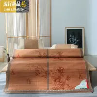 凉席竹席三件套夏季双面折叠加厚单双人学生空调席儿童席碳化竹席 三维工匠