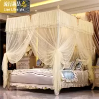 加密蚊帐家用简约文蛟帐子1.5m床1.8x2.0双人2米2.2大床1一5五8八 三维工匠