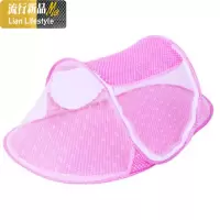 夏季外出免安装蚊帐可折叠婴儿蚊帐罩宝宝蒙古包带支架有底儿 三维工匠