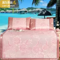 冰丝凉席空调软席提花无纺布三件套可水洗可折叠厂价直销到家 三维工匠凉席/凉枕