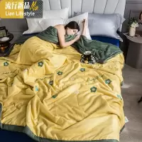 冰丝空调被夏被可水洗天丝单人双人刺绣莫代尔夏凉被夏季薄被子芯 三维工匠