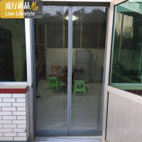 夏季自吸磁帘通风透气帘防蚊蝇家用帘镂空带孔超市店铺帘 三维工匠窗帘