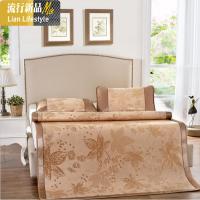 新款冰丝凉席枫情万种三件套席1.5米1.8米学生折叠凉席 三维工匠凉席/凉枕