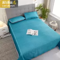 日式风格冰丝席1.5三件套凉席可折叠1.8m床2.0通用空调软席 三维工匠凉席/凉枕