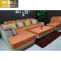 四季沙发套沙发笠全包坐垫套全盖布艺防滑组合沙发罩巾厚纯色定做 三维工匠 米色 靠垫套50*50