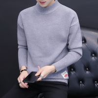 [德国法兰克福]冬季潮流休闲时尚百搭男款针织衫 宽松加厚半高领毛衣