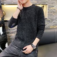 [德国法兰克福]秋冬季潮流休闲男士针织毛线衫民族风贴袖加厚套头圆领毛衣