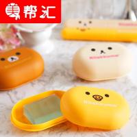 创意旅行时尚便携带盖手工皂盒卡通防漏肥皂盒收纳香皂盒