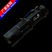 拉伸变焦强光手电筒 迷你充电防水远射骑行调光 套装批