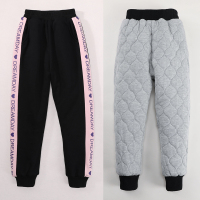 女童三层加厚棉裤外穿洋气一条过冬中大儿童北方一体加绒保暖裤子