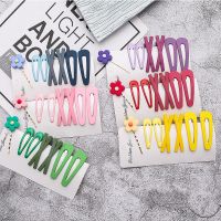 落雪 泫雅风红夹套装学生可爱花朵一字夹bb夹刘海夹边夹饰头饰