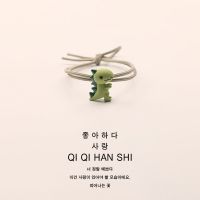 落雪 韩版可爱小恐龙头绳卡通扎头橡皮筋送男朋友小皮套情侣手链圈