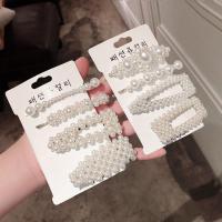 落雪 珍珠夹一字夹ins边夹刘海夹红卡子卡韩版少女夹子头饰成人