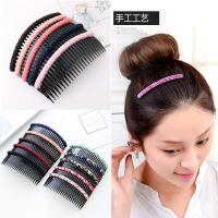 落雪 韩版宽边带齿刘海插梳饰头箍饰箍卡女头饰插长刘海梳女