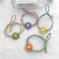 落雪 韩式泫雅风甜美小雏菊圈可爱绳扎头皮筋头绳森女百搭女饰