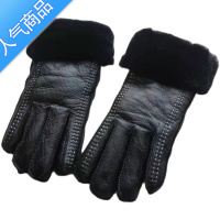SUNTEK手套女士冬季羊一体手套保暖加厚加绒防风防寒骑车行户外